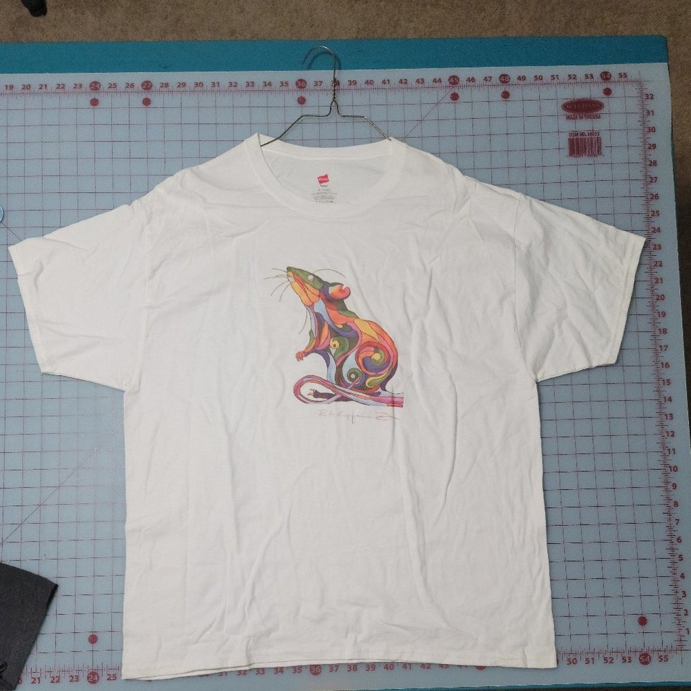 XL Graphic Tee - "Rat" by rk3handcrafted